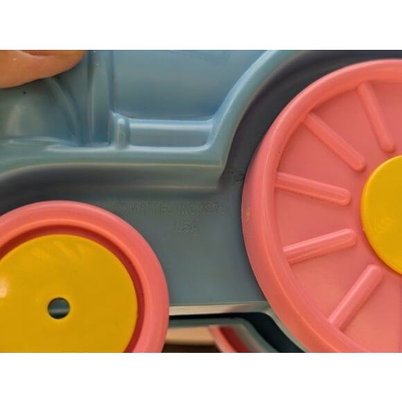 Vintage 70s Musical Mattel Train Crib Rail Sitter Runner Moving Toy Infant Baby - Picture 12 of 12